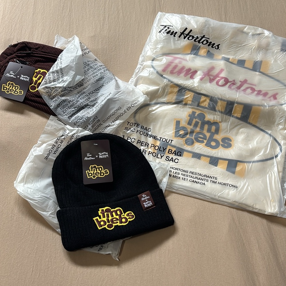 Tim Hortons x Justin Bieber Tim Biebs Merch Bundle